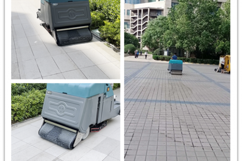 "钢铁拖把"来袭！QT800驾驶式洗地车：大面积清洁新纪元
