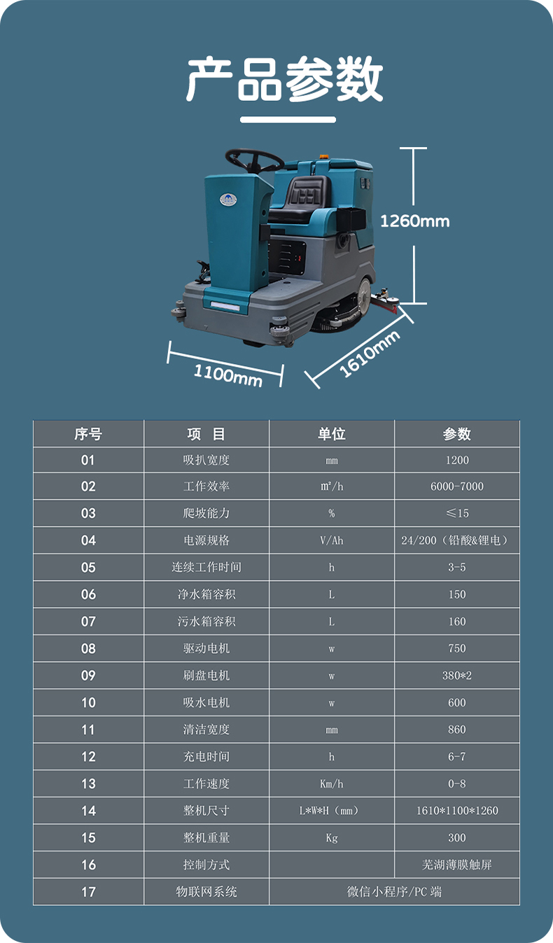 QX150A驾驶式洗地车