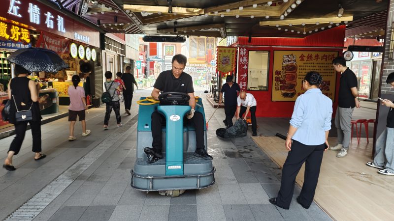 洗地+拖地=革命性一体机！物业保洁的省心新方案